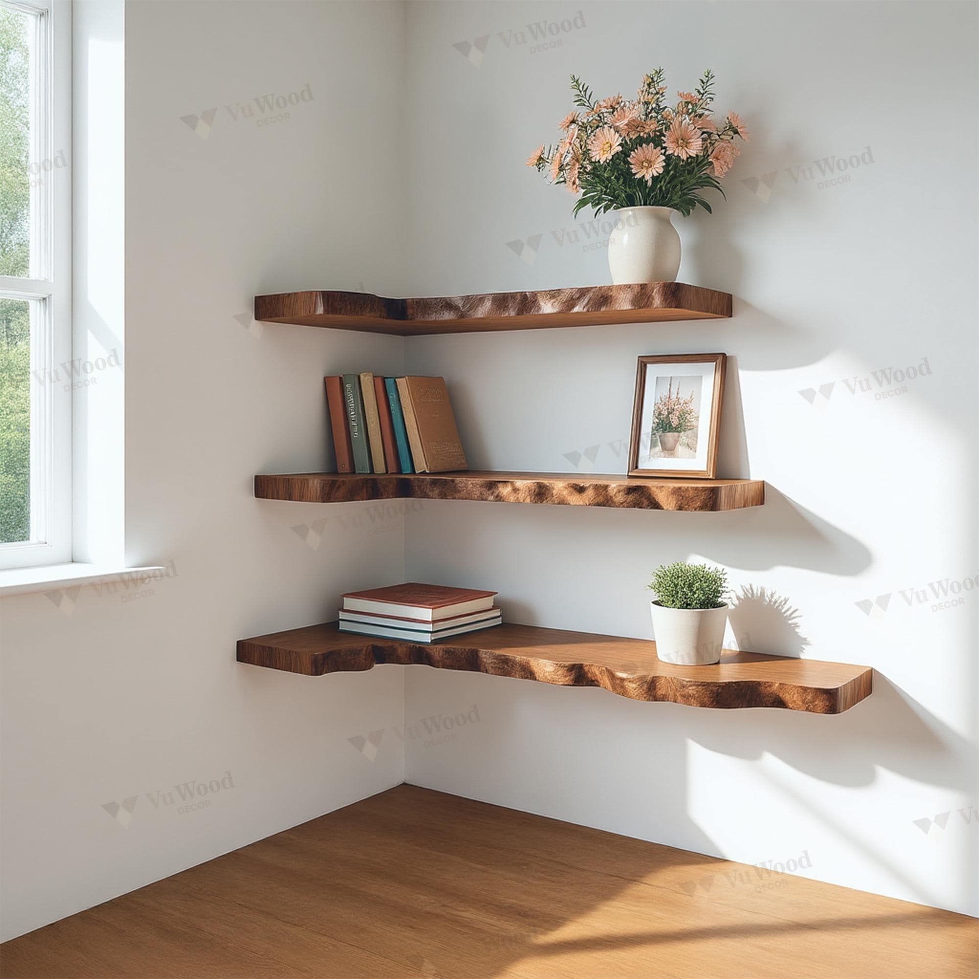 Floating Shelves Corner Ideas