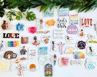 Faith Sticker Pack | Waterproof Vinyl Decals Water Bottles, Journaling, Bible Study, Laptops,