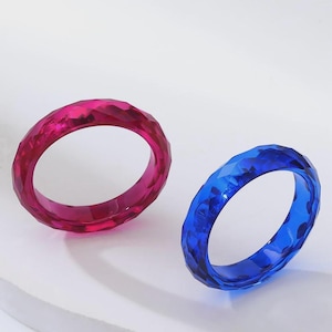 Emerald Cut Lab Grown Ruby Ring, Sapphire Ring, Daily Wear (AGL Certificate)