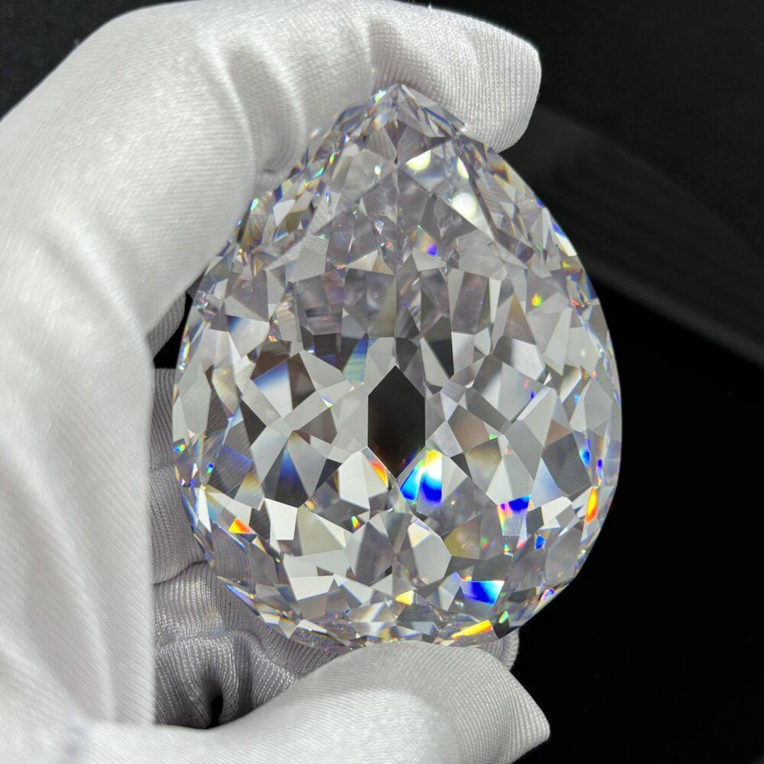 Famous Diamond Cullinan I for 1:1 Size Pear Shape Loose White