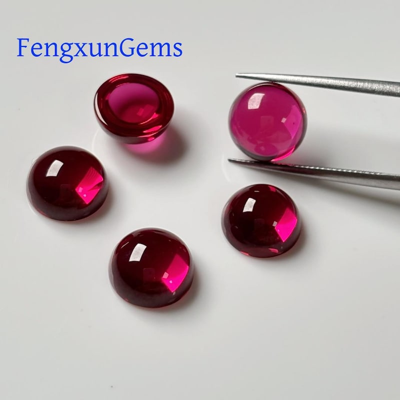 25mm Ruby Round - Etsy