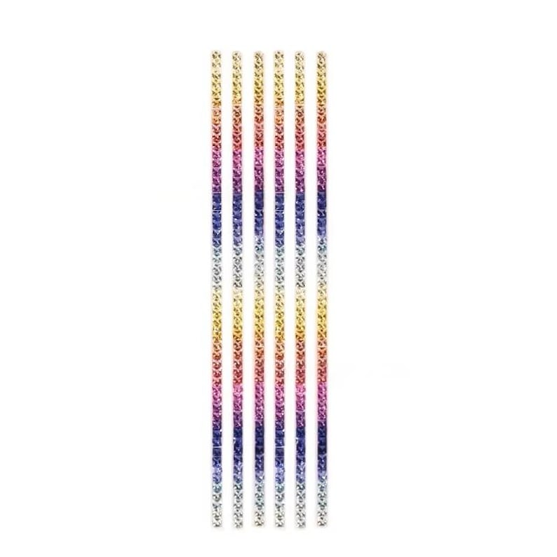 Rainbow Gradient Lab Grown Sapphire Ruby Gemstone for Ring, Bracelet ...