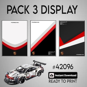Porsche 911 RSR, Technic 42096 Digitalt konstverk för väggaffisch
