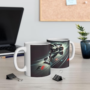 Racing Mug, Formula 1 Coffee Cup, Motorsport Tea Mug, Sports Fan Gift, Racing Enthusiast Present, Race Car Lover Mug