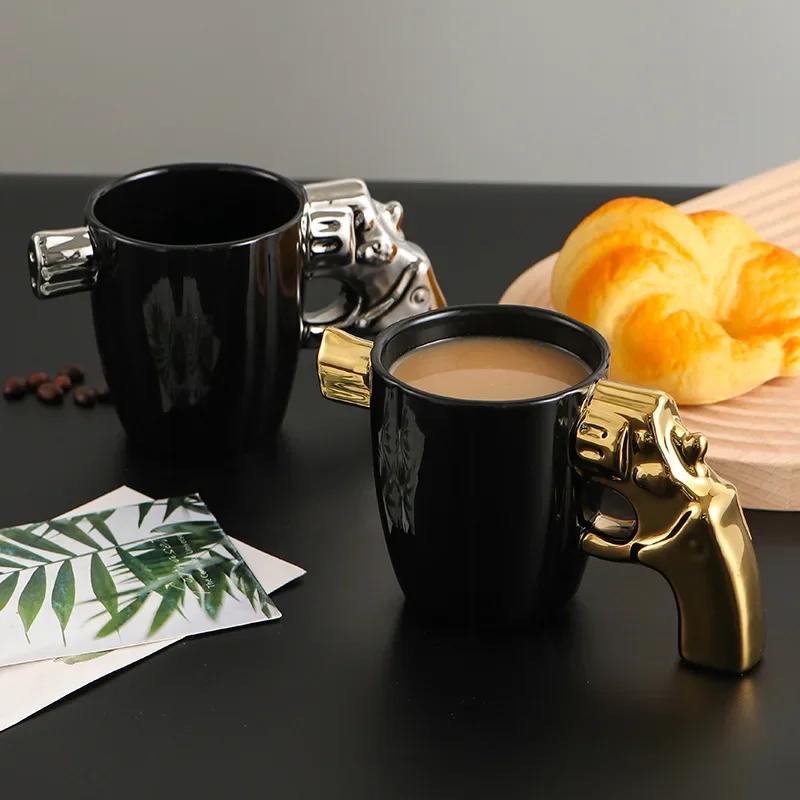 3D Revolver Handle Coffee Mug  Novelty Ceramic Gun Cup - Etsy