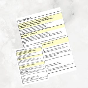 May include: A guide to using the STAR method for answering behavioural interview questions. The STAR method stands for Situation, Task, Action, and Result. The guide explains the benefits of using the STAR method and provides tips for success in interviews.