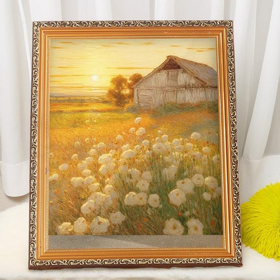 Customizable Oil Painting Frame Cat Bed: Luxury Feline Resting Place
