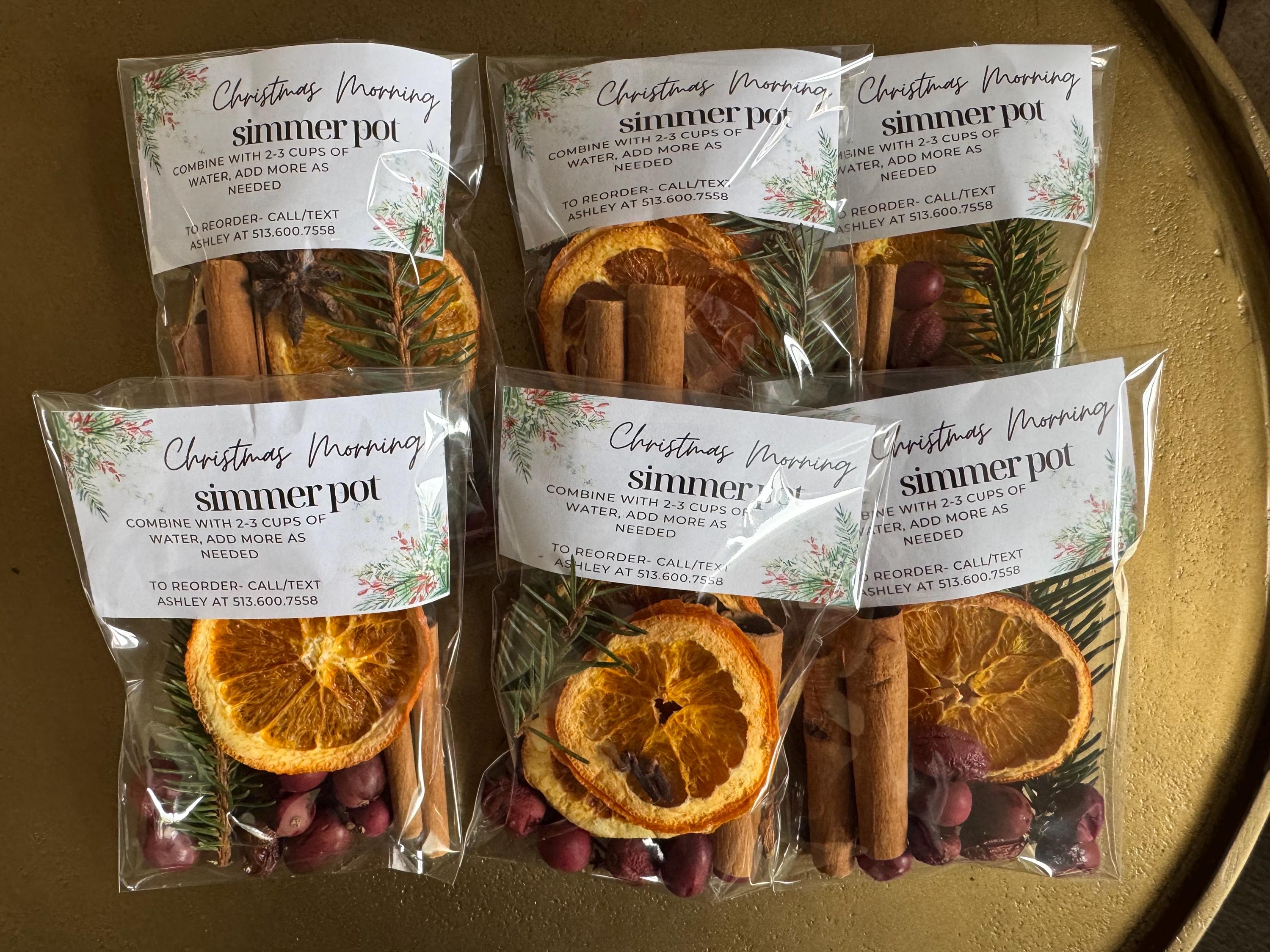 Gift Set Lot of 6 Christmas Morning Simmer Pot Holiday Season 