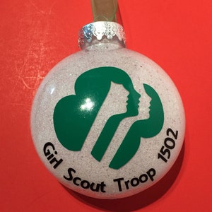 Girl Scout/Cub Scout Ornament - Troop/Pack Number - Personalized - Keepsake