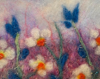 Quadro in feltro incorniciato - Giardino fantastico 5