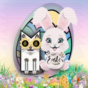 MOGZ zu Ostern: Ein fröhliches, freundliches Kätzchen, das gerne fröhliche oder nachdenkliche Gute-Laune-Nachrichten versendet, um jemandem den Tag zu erhellen.
