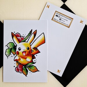 Pikachu - Pokemon Serie #1 - affiche murale - dessin - carte - pop art