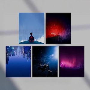Spider-Man Into The Spider-Verse Collection Movie Poster Simple Digital Prints