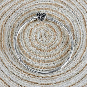 Pandora Moments slangenarmband met hartsluiting, S925 zilveren slangenkettingarmband, Pandora Charms, klassieke schakelarmband, cadeau voor haar