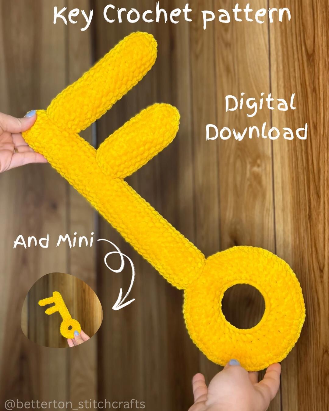 Key Crochet Pattern - Big and Mini Amigurumi (PDF Pattern) - Etsy