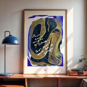 StoneHeart | Modern Poster | Wall Art | Printable Art