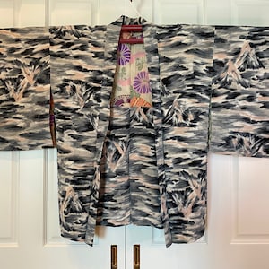 Vintage Japanese Haori Jacket Kimono Coat