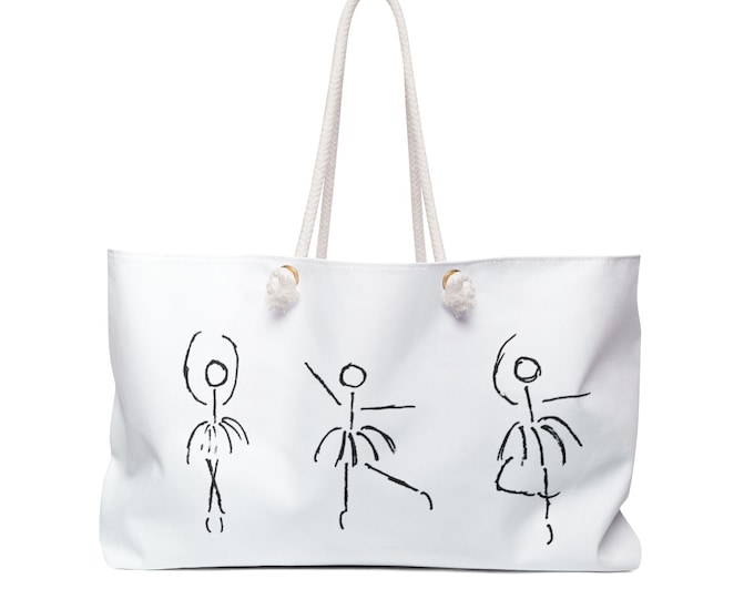 Featured listing image: Tote Bag - The Trio Collection - Perfect for Dancers - Dance Supplies Design Weekender Bag