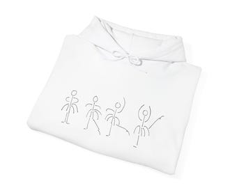Ballet Positions Dance Hooded Sweatshirt, Hand Designed Unique Dance Apparel, Dancewear Gift Ballet Positions Shirt Gift for a ballerina