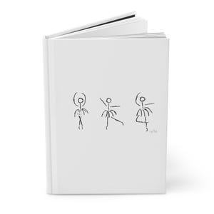 Hardcover Notizbuch für Tänzerin Notizen Ballett Journal Tanz Positionen Geschenk für eine Tänzerin