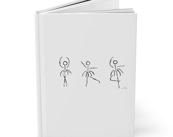 Hardcover Journal for Dancer Notes Ballet Journal Dance Positions Gift for a dancer