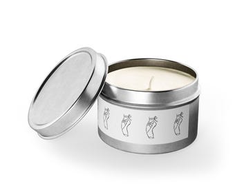 Ballet Pointe Shoe Tin Candle Dancer Gift Candle, Ballerina Dancer Candle, Best Selling Tin Candle, Ballet Lover Gift, Dance Studio Decor,