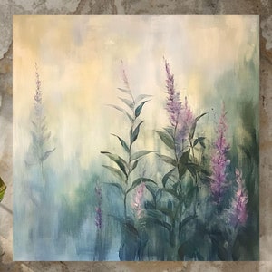 Botanical Flower Canvas Art, Vintage Floral Wall Art, Wildflower Wall Art, Nature Wall Art, Nature-Inspired Art, Aesthetic Wall Art Decor