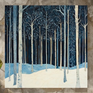 Vintage Woodland Wall Art, William Morris Wall Art, Forest Wall Art, Nature-Inspired Art, Aesthetic Wall Art, Nature Wall Art, Winter Decor
