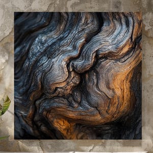 Tree Bark Canvas Art, Organic Home Wall Art, Earthy Rustic Wall Decor, Detailed Nature Texture, Perfect For Organic and Earthy Spaces