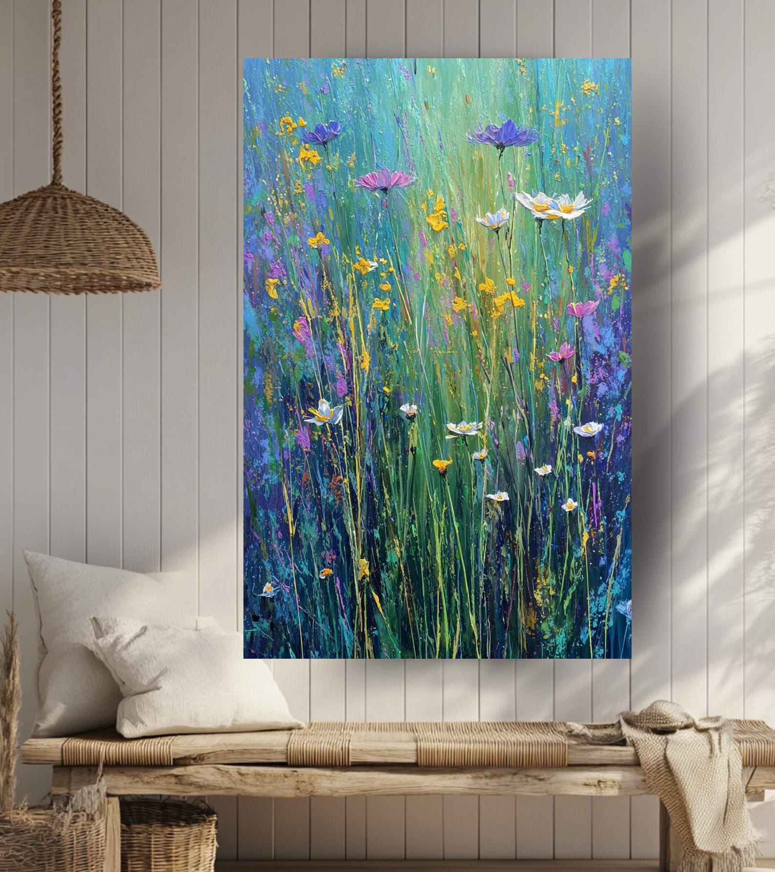 wildflower-meadow-wall-art-oversized-vertical-canvas-colorful-field