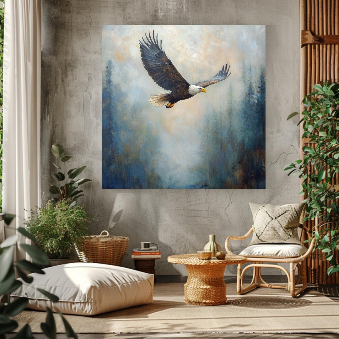 Vintage Eagle Wall Art, Eagle Wall Art, Nature Wall Art, Vintage Wall