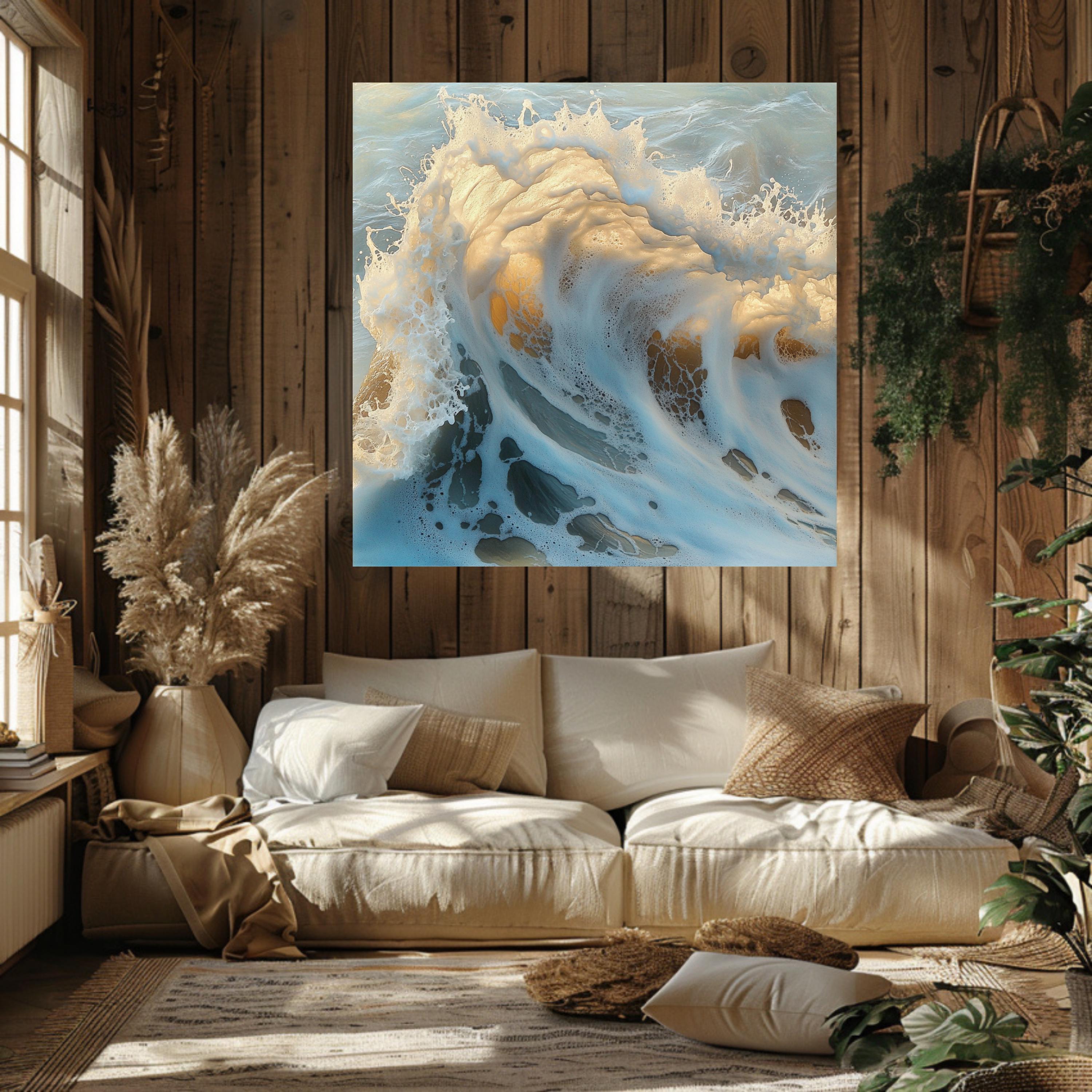 Ocean Waves Wall Art, Nature Wall Art, Nature-inspired Art, Coastal ...