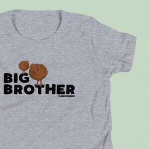 Koszulka dla dzieci Big Brother Kiwi Bird – koszulka młodzieżowa dla dzieci w wieku 6+ lat, prezent dla fanów z Nowej Zelandii