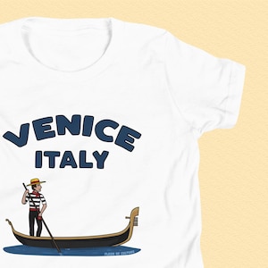 Venice Italy Gondola Kids T-Shirt: Italian Adventure Tee
