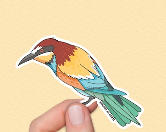 Heilige ijsvogel Australische vogel sticker waterdicht vinyl souvenir natuurliefhebber cadeau laptop waterfles