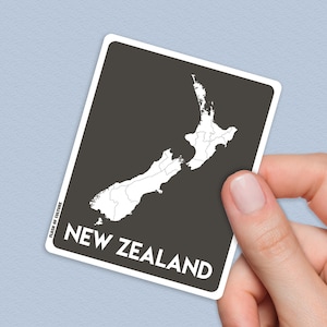 Neuseeland Aufkleber, Kiwiana Kunst, Land der langen weißen Wolke, Kiwi Souvenir, Neuseeland Reisegeschenk, Neuseeland Andenken