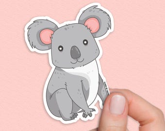 Koala Sticker Australian Marsupial Vinyl Souvenir Nature Lover Gift Laptop Water Bottle