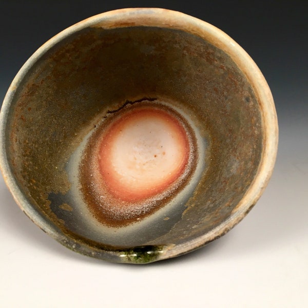 Soy sauce dish, Chinese tea cup, small prep bowl, Woodfired Porcelain Blend Ceramic Pottery by Justin Lambert