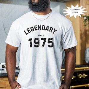 50th Birthday Gifts for Men, Custom 50th Birthday Tshirts for Men, 50&#39;s Era t-shirt for Men, 50th Gifts Ideas for Him, 50 Birthday Shirt