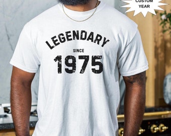 Regalos de 50 cumpleaños para hombres, camisetas personalizadas de 50 cumpleaños para hombres, camisetas de la era de los 50 para hombres, ideas de regalos de 50 cumpleaños para él, camiseta de 50 cumpleaños