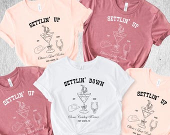 Custom Last Rodeo Bachelorette Shirts Same Cowboy Forever Last Hoedown Country Bach Nashville Bachelorette Party Cowgirl Bridal Party Shirts
