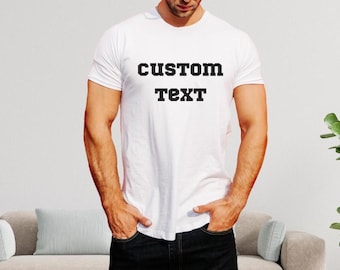Benutzerdefiniertes Shirt, Hemddesign, Geschenk für ihn, Geschenk für sie, personalisiertes Sweatshirt, benutzerdefinierte Unisexhemden, benutzerdefinierte Druck-T-Shirts, T-Shirt benutzerdefinierte