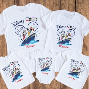 Benutzerdefinierte Disney Cruise Familie Urlaub 2025 Shirt, Disney Dream Cruise Gruppe Shirt, Cruise Familie passende Shirt 2025, Disney Piraten Shirt