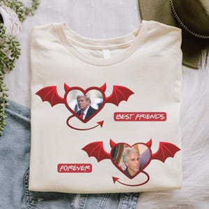 Donald Trump en Jeffrey Epstein Best Friends parodie-T-shirt, Trump Epstein List geeft de bestanden vrij, shirt Epstein Friends, shirt Trump Sucks