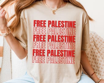 Free Palestine T-Shirt, Stand With Palestine Tee, Palestinian Lives Matter Shirt, Human Rights Gift, Equality Shirt, Palestinian Gaza Shirt
