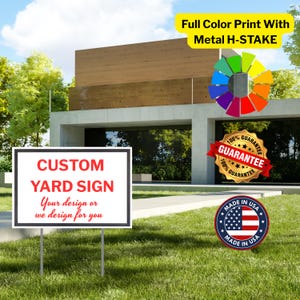 Custom Design Yard Sign, Personalized Yard Sign, Custom Metal Yard Sign, Outdoor Yard Sign, Porch Sign, Garden Decor, Garden Sign, Gift Sign