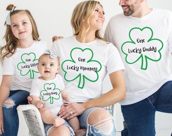 St. Patrick's Day Custom Shamrock Tshirt, St. Patrick's Day Family Matching Shirt, ST Patrick Personalized Shamrock Shirt, St Paddys Shirt