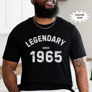 60th Birthday Gifts for Men, 1965 Birthday Shirts for Men, Custom 1965 Vintage t-shirt, Personalized 60th Gifts Ideas Man, 60 Birthday Shirt