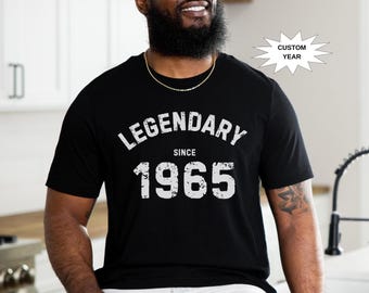 60th Birthday Gifts for Men, 1965 Birthday Shirts for Men, Custom 1965 Vintage t-shirt, Personalized 60th Gifts Ideas Man, 60 Birthday Shirt