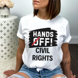 Hands Off Protest Shirt, Political Activism Hands Off Protest Shirt, Save Public Lands, Social Security, Free Speech Resistance Shirt